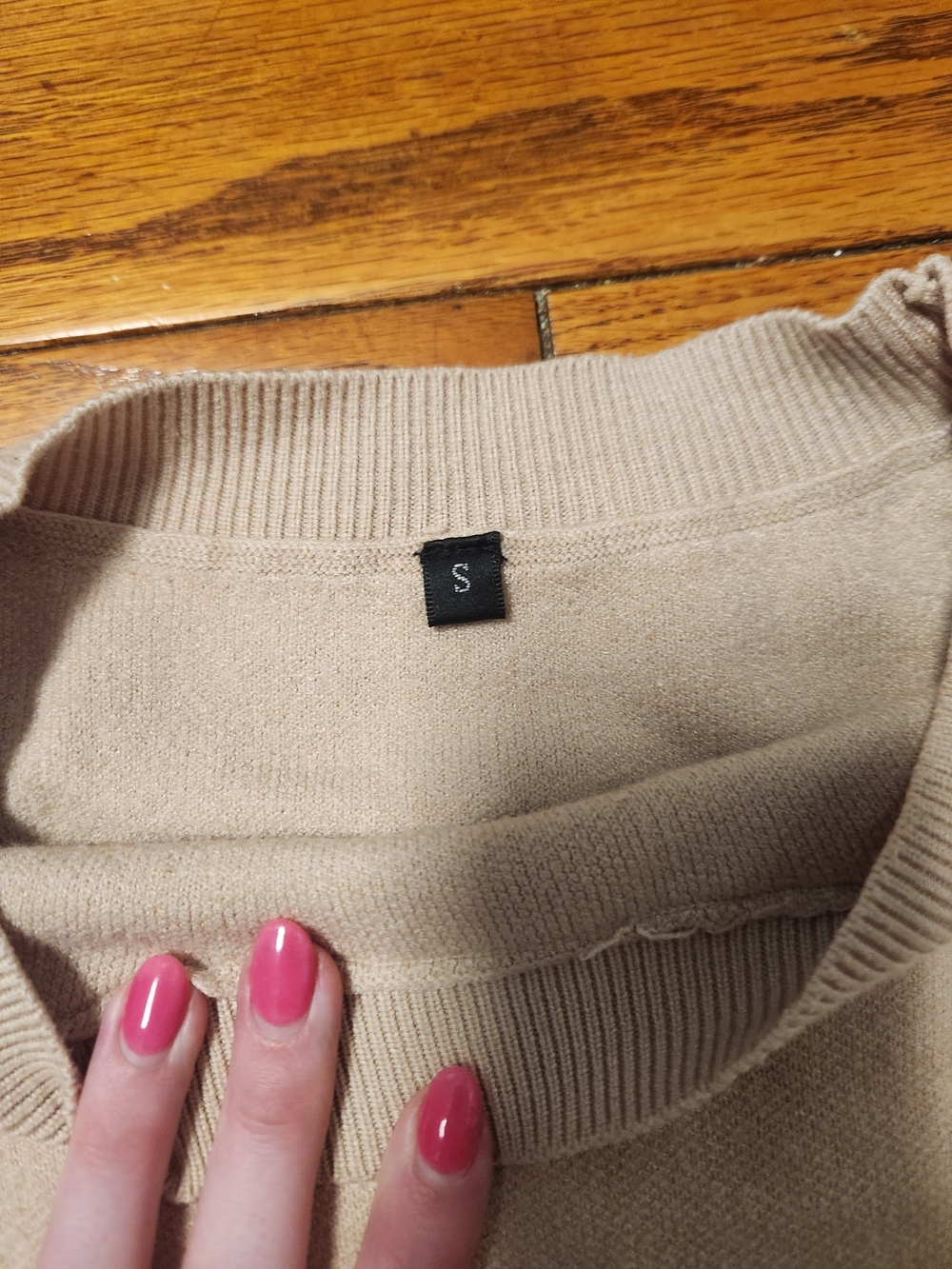 Striped Crewneck Sweater - Cream & Black - Picture 2 of 4